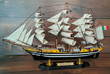 AMERIGO VESPUCCI VELIERO LEGNO Lft. 51 Cm NAVE SCUOLA MARINA MILITARE ITALIANA