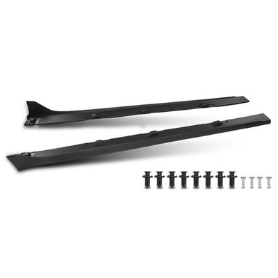 Side Skirts Extension for Civic Sedan 4 Door 2016-2021 Si Model Black