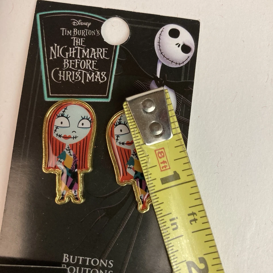 Disney Pesadilla antes de Navidad Sally Buttons 6 nociones de costura artesanía Halloween Foto 3 de 4