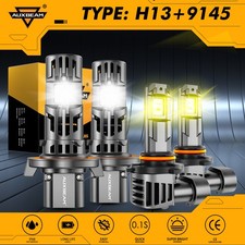 Auxbeam Canbus Led Headlight Fog Light For Ford F-250 F-350 Super Duty H13 9145