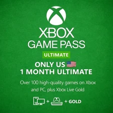 Xbox Game Pass Ultimate – 1 Month US Only – Non Stackable for Existing Users