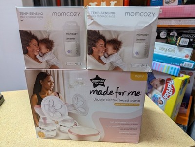 Tommee Tippee Made for Me Double Electric Breast Pump & 2 Boxes Milk Bags
