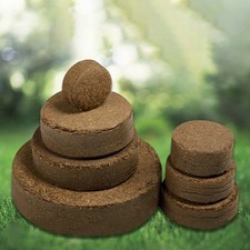 Natural Organic Coco Coir Fiber Potting Soil Set of 10 for Microgreens