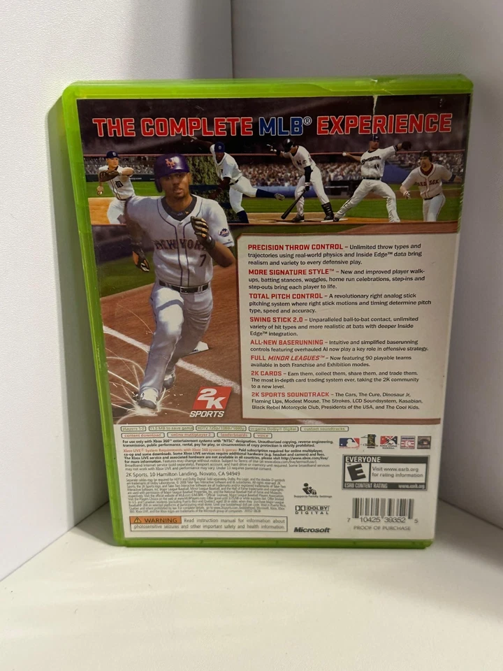 MLB 2K8 (Xbox 360) w/ Manual - 2K Sports Baseball - Image 4 of 4
