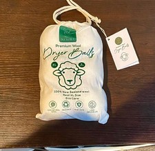 6 Piece Organic Wool Dryer Balls - Premium Quality 100% New Zealand Wool