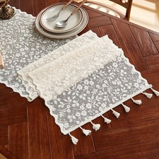 Nordic French Lace Table Runner Rectangular Table Flag  Party