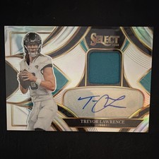 Panini 2025 Select Trevor Lawrence SME-TLE Prizm Patch Auto #115/249 Jaguars