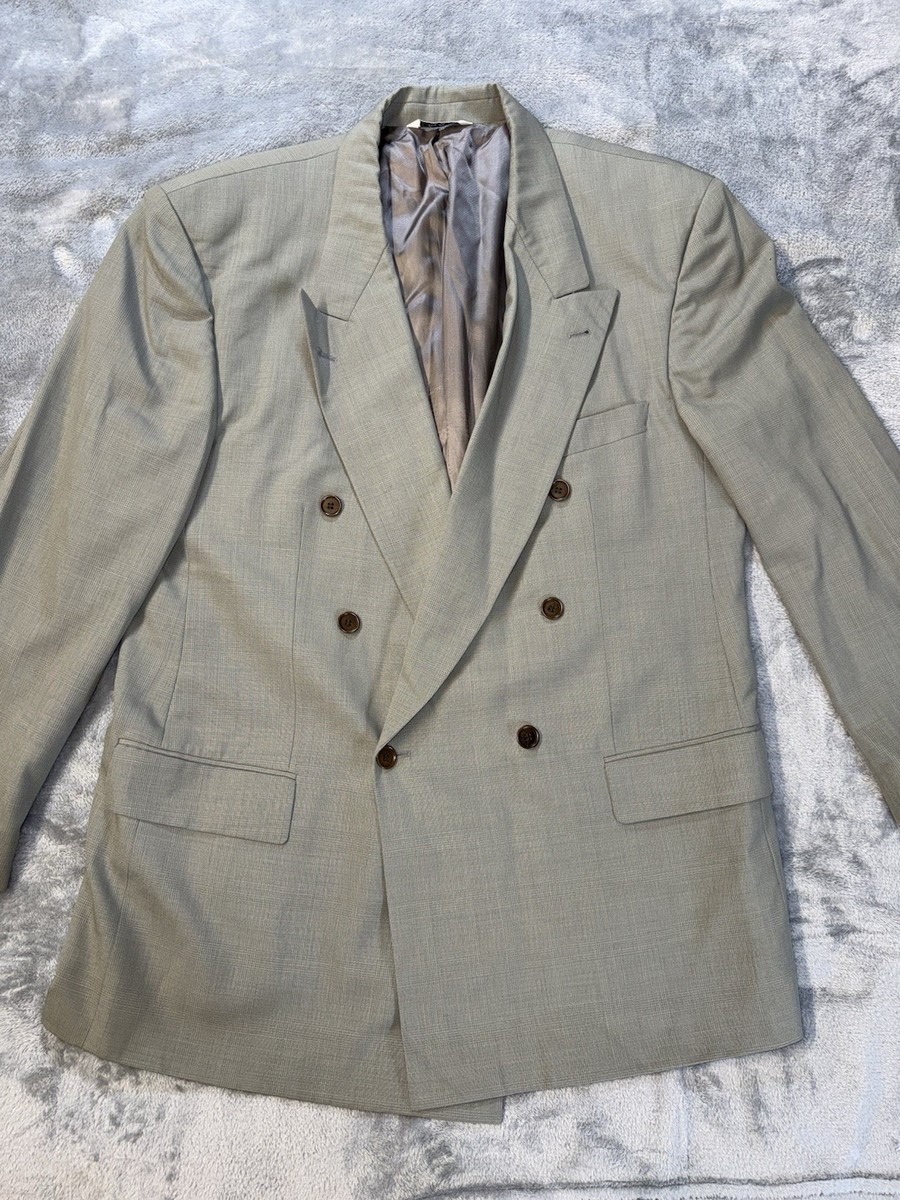Hugo Boss Al Capone Double Breasted Suit Coat Blazer Jacket Mens