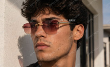 CARTIER Panthere CT0598S 003 Gold Rimless Sun...