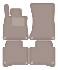 Beige Velours-Fußmatten: Mercedes S W222 Limousine lang (2013-) Beige Velours-Fußmatten: Mercedes S W222 Limousine lang (2013-)