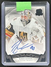 2021-22 Upper Deck The Cup Robin Lehner 2020 21 Update: Black Foil Auto #1/1