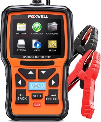 12V Car Battery Tester FOXWELL BT301 Digital Load Alternator Cranking Charging