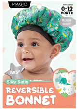 Reversible Silky Satin Bonnet Baby 0-12 Month