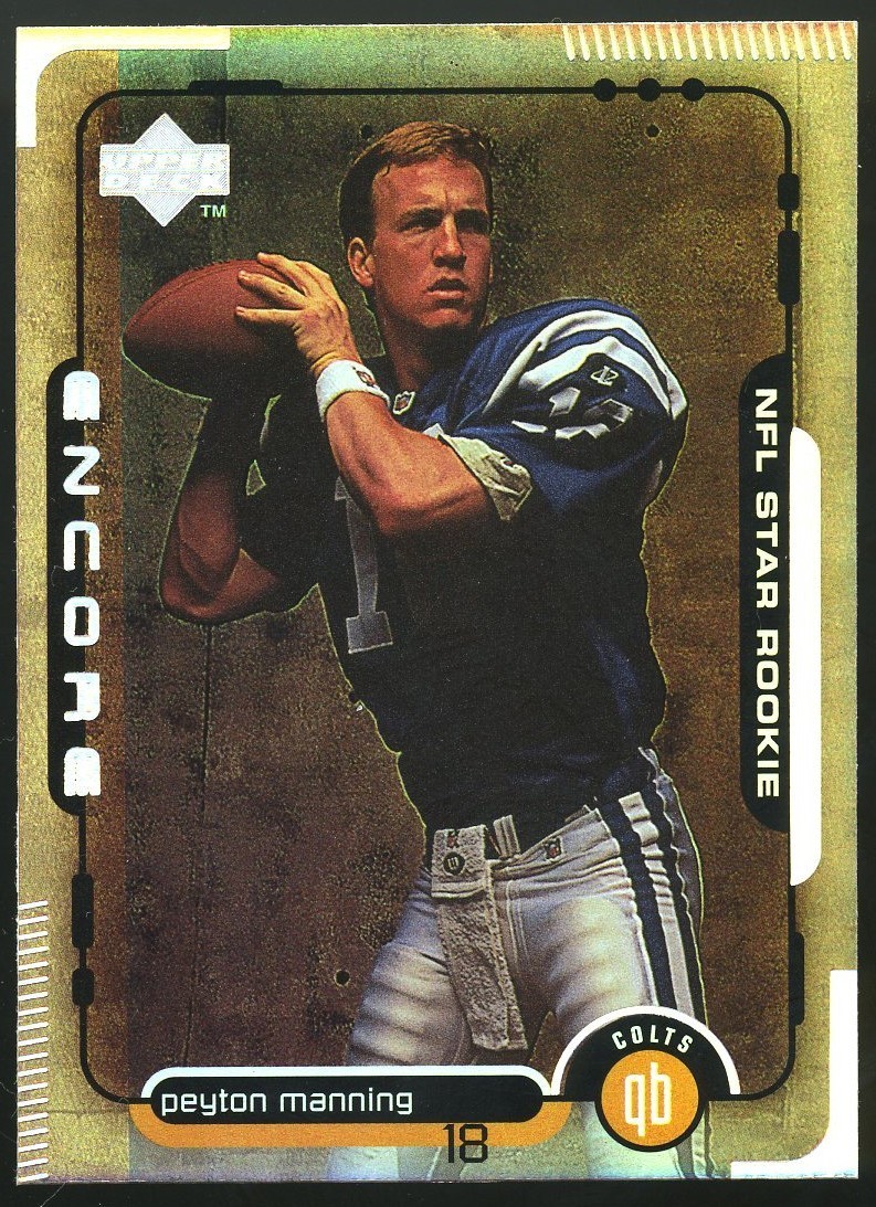 Peyton Manning 1998 Upper Deck Encore #1 RC Indianapolis Colts