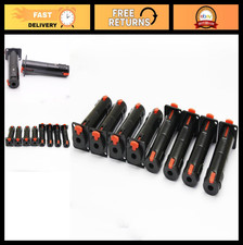 8Pcs 1/4" TRS Female Locking Jack Plugs - Solderless D Panel Mount Adapters