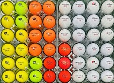 48 4A Wilson Staff Fifty Elite Assorted Colors Used Golf Balls Near Mint 1721