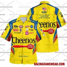 Bobby Labonte Nascar Racing 2008 Uniform Apparel Clothes Hawaiian Shirts