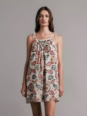 rag & bone Bailey Floral-Print Devoré Georgette Mini Dress Sz S MSRP $450