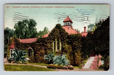 Berkeley CA-California Chemistry Building University Vintage c1908 Postcard Old