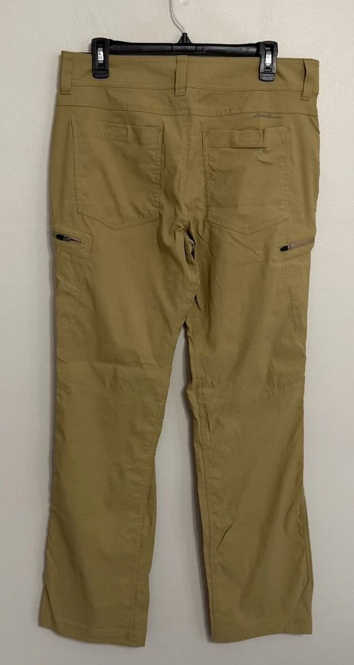 Eddie Bauer Men 33x34 First Ascent Beige Straight Leg Nylon Outdoor Hiking Pants - Image 3 of 4