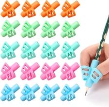 20 Pcs Pencil Grips for Kids Handwriting Ergonomic Training Pencil Holder Writin