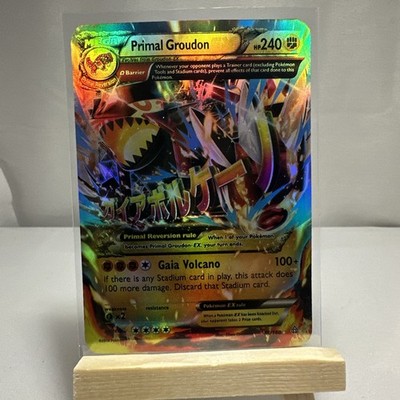 Pokémon TCG Primal Groudon-EX Holo Holo Rare Card Primal Clash 86/160 NM