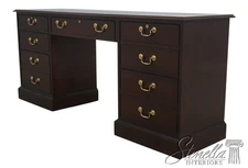 F70736: COUNCILL CRAFTSMEN Attributed Mahogany Kneehole File Credenza