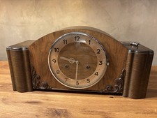 Junghans Kaminuhr Vintage Tischuhr aus Holz - mechanisch Mid Century