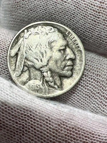 1913 Type 1 Higher Grade 3/4 Horn Buffalo Nickel -  Better Date US Coin!