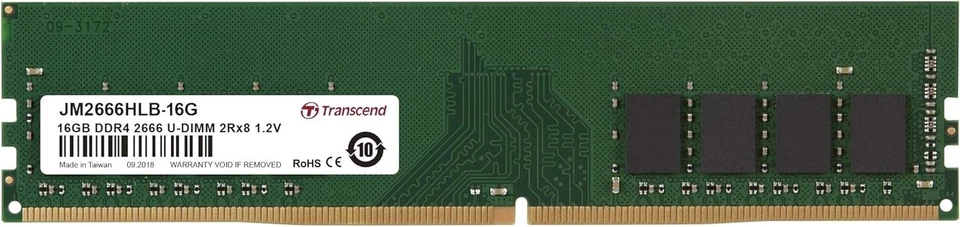 Transcend 16 GB JetRAM DDR4 2666Mhz U-DIMM 2Rx8 1Gx8 CL19 1.2 V 16 GB For deskto - Image 2 of 4