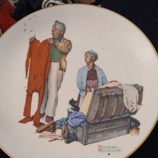 Gorham Norman Rockwell Collector Plate Fall Chilly Reception 1978 Ltd Edition