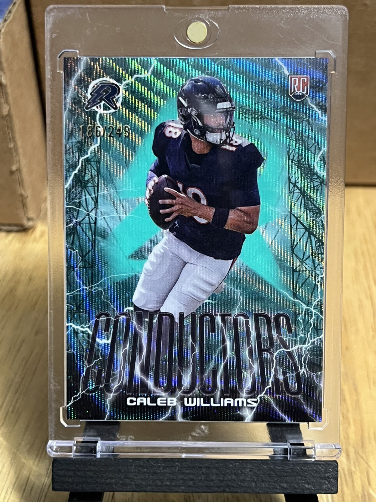 2024 Topps Resurgence - Conductors Caleb Williams Aqua Surge Refractor /249 (RC)