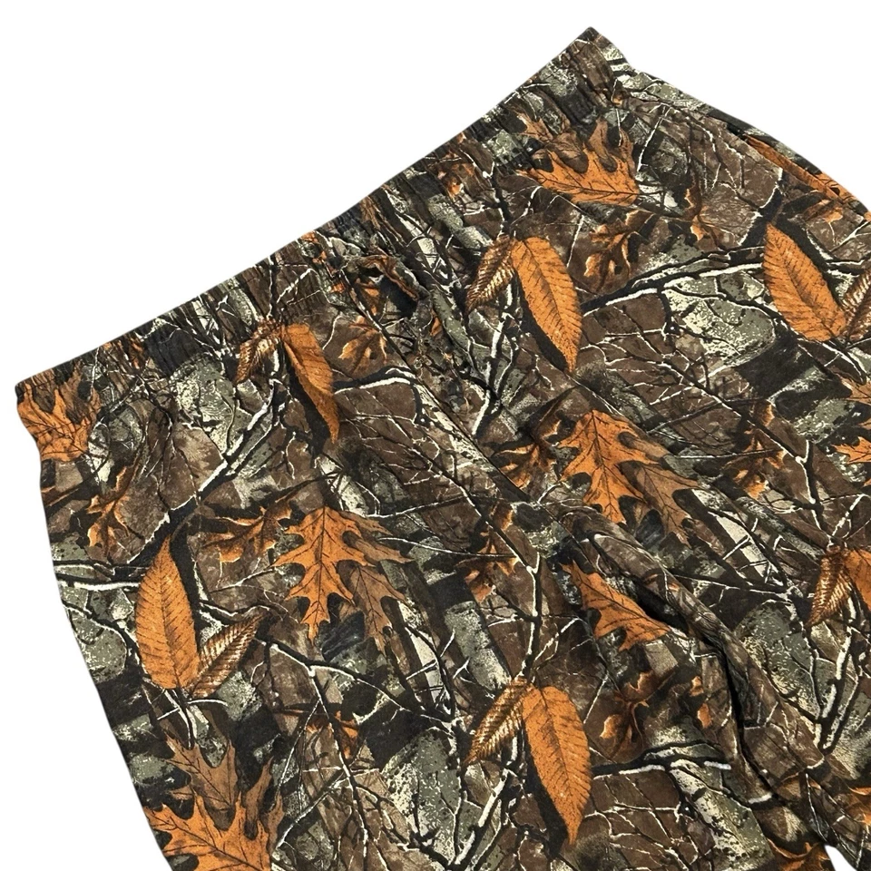 复古迷彩裤弹性抽绳腰 Fruit Of The Loom 100% 棉 XL — 第 4/4 张图片