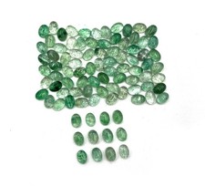 Natural Green Aventurine Oval Cabochon Loose Gemstone Lot 99 Pcs 5 7 MM 89 CT