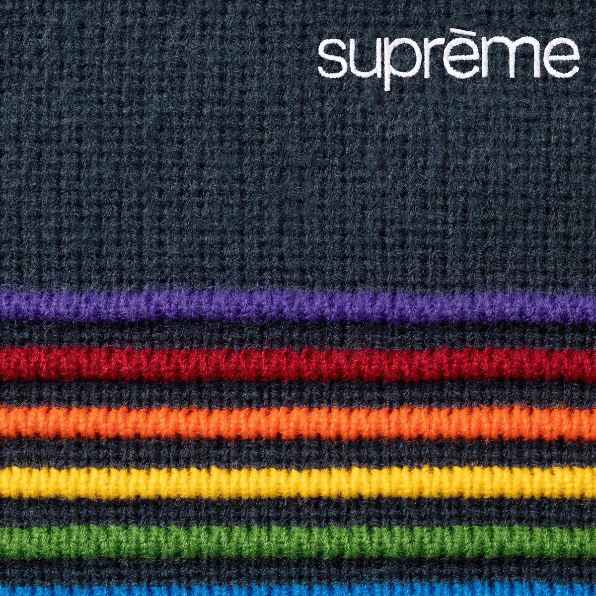 Supreme Raised Stripe Sweater Black Navy Brown 3colors 26SS | eBay