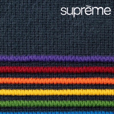 Supreme Raised Stripe Sweater Black Navy Brown 3colors 26SS | eBay