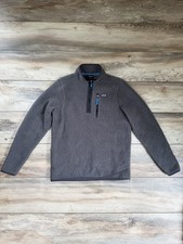 Patagonia Retro Pile 1/4-Zip Youth XXL 16-18 Gray Fleece Pullover Pocket
