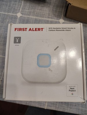 First Alert SC5 Hardwire Smart 2-in-1 Smoke and CO Alarm with Voice-  FOR PARTS 