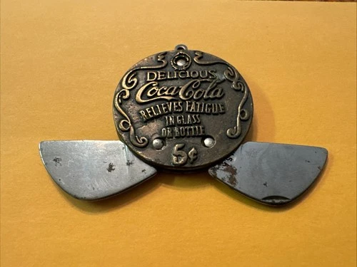 Vintage Coca-Cola 5 Cent Round Double Sided Cigar Knife