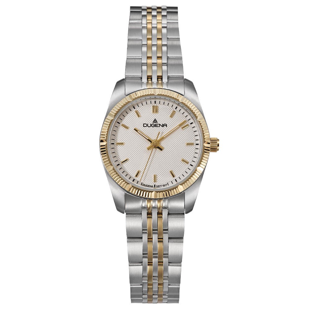 Dugena 4461162 Ladies Watch Paris Date Bicolor, 26Mm