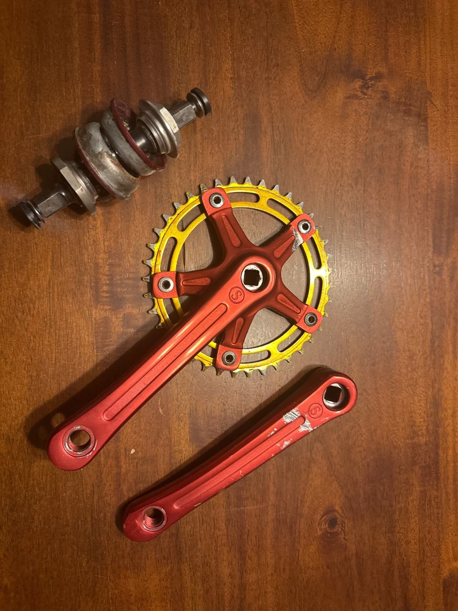 Jeu De Pédaliers BMX Tange Old School - 28 Dents - Années 70/80 - État Présenté