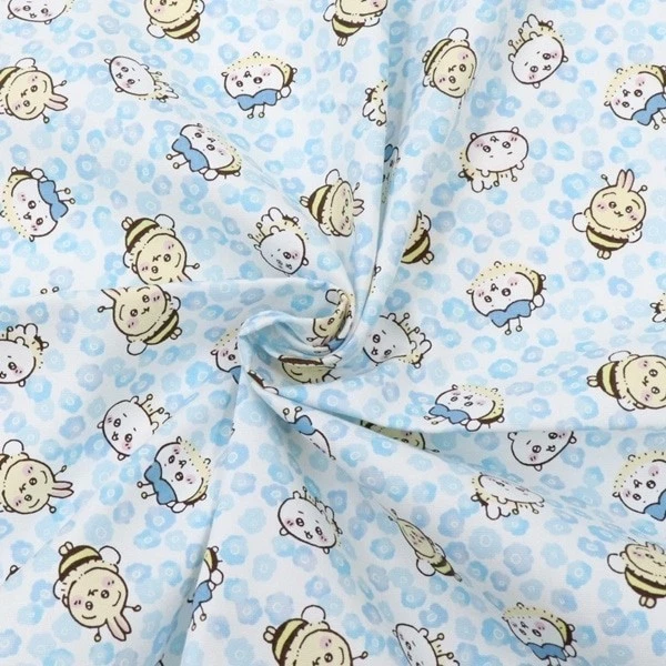 Tela Oxford Chiikawa 110cm×50cm Diseño "Pequeño Floral" de Japón Foto 3 de 4