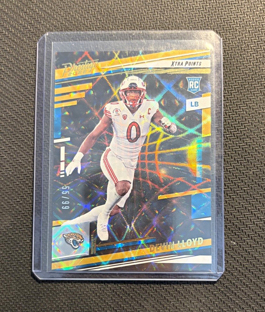 Panini 2022 Prestige Devin Lloyd Jaguars RC Xtra Points #341 /199