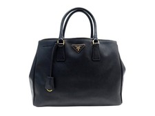SAC A MAIN PRADA GRAND GALLERIA GM EN CUIR GRAINE SAFFIANO NOIR HAND BAG 4000€