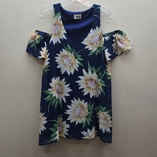 Show Me Your Mumu Birdie Ruffle Dress Sunflower Dreams Feminine Blue XS Flirty