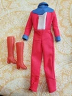 Vtg  Barbie  1975 US Winter Olympics Skiing Red Jumpsuit Clothing No Accessories