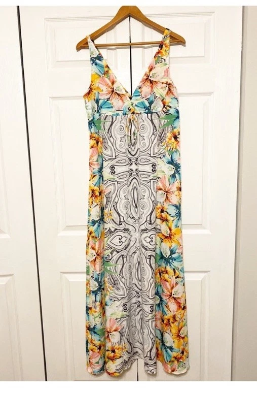 UNDERCOVER Victoria’s Secret Maxi Sleeveless Colorful Dress Gown Size Small