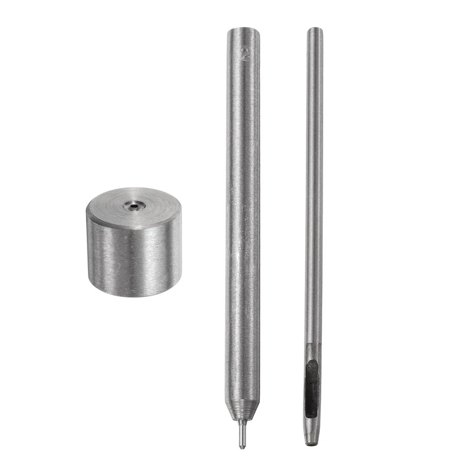 Пробойник для отверстий отверстий инструмент 2 мм набор люверсов для кожевенного ремесла - Изображение 2 из 4