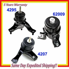 Engine Motor & Transmission Mount For 10-2011 Toyota Camry Hybrid 2.4L Set 3PCS