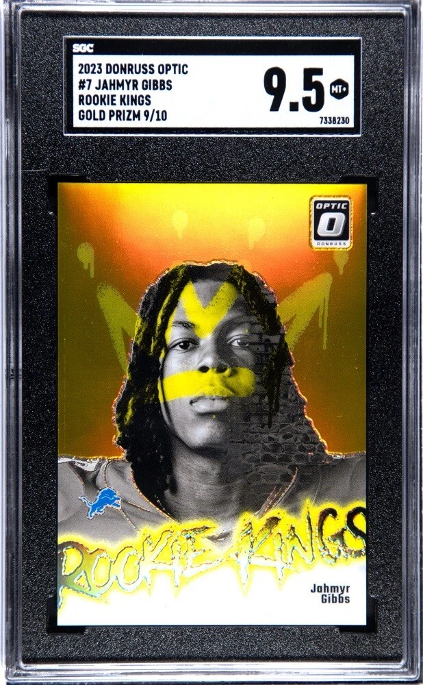 Jahmyr Gibbs Panini Donruss Optic Rookie Kings #7 Gold